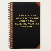 Planner Ben Franklin Quote Early Bed Rise  (Voorkant)