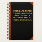 Planner Ben Franklin Quote Hard Steel  (Voorkant)