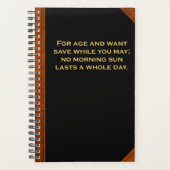 Planner Ben Franklin Quote Morning Sun  (Voorkant)