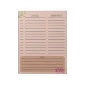 Planner Benoemingen en Doelstellingen plannen Notitieblok (Linkerzijde)