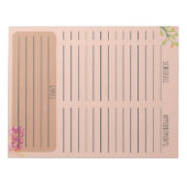 Planner Benoemingen en Doelstellingen plannen Notitieblok (Voorkant)