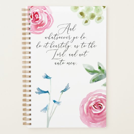 Planner Bijbelversie en hoe dan ook KJV (Voorkant)