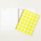 Planner Bladder Cancer Awareness Plaid, Yellow (Display)
