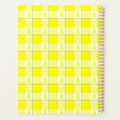 Planner Bladder Cancer Awareness Plaid, Yellow (Achterkant)