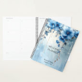 Planner Blauwe Bloemen en Parels (Display)