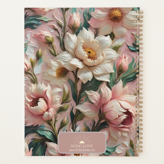 planner bloemen, botanisch, bloemen (Achterkant)