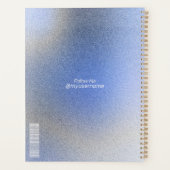 Planner Boek Stijl Fotosjabloon & Sociale Naam (Achterkant)