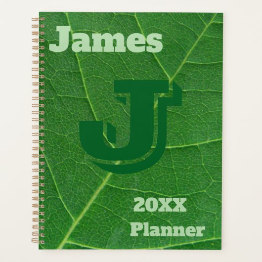 Planner, boombladachtergrond planner (Voorkant)
