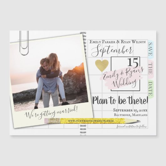 Planner Bullet Journal Kalender Sla de datum op (Voorkant)