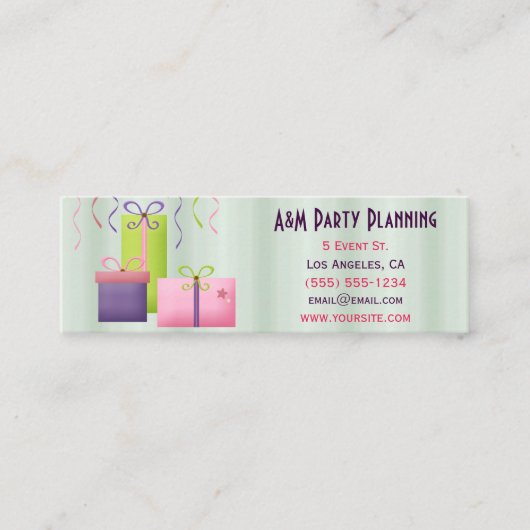 Planner cadeaus mini visitekaartje (Voorkant)