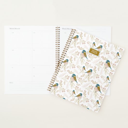 Planner Chickadees Roze Goud 2025 (Display)