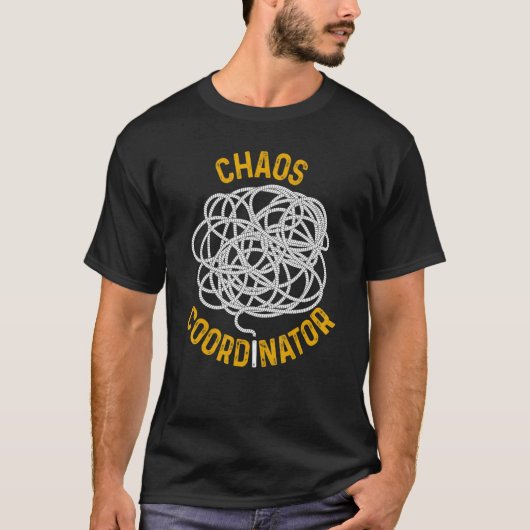 Planner Conference Chaos Coordinator Preschool Pre T-shirt (Voorkant)