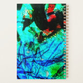 Planner double blue abstract spirit planner  (Achterkant)