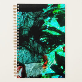Planner dubbelblauw abstracte geest planner 