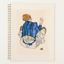 PLANNER : EGON SCHIELE : SEATED VROUW