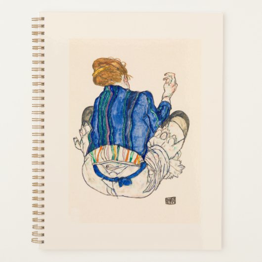 PLANNER : EGON SCHIELE : SEATED VROUW (Voorkant)