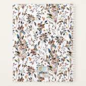 Planner Elegant Bladeren Bessen Bloemen (Achterkant)