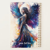 Planner - Elegante engel met ingewikkelde zwarte i (Achterkant)