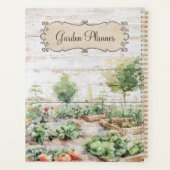 Planner en Dagboek voor Moestuin in Rustieke Houts (Achterkant)