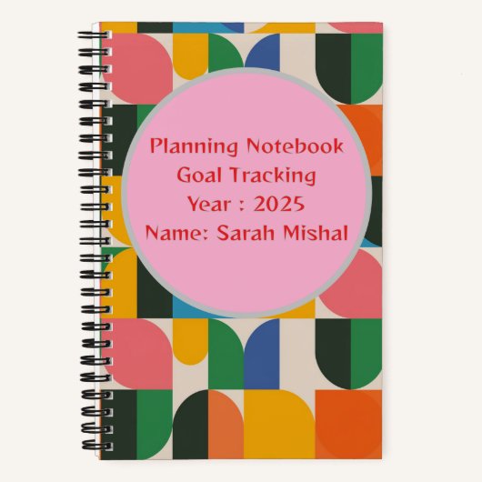 Planner en doel instellen Notitieboek | Blijf geor (Voorkant)