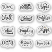 Planner Essentials: Dagelijkse Momenten Sticker Bl (Voorkant)