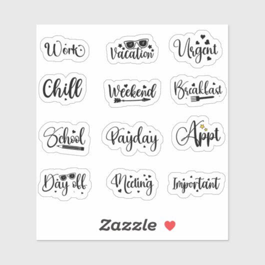 Planner Essentials: Everyday Moments Stickerblad Sticker (Vel)