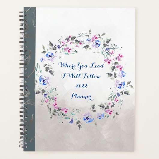 Planner Floral 2022 (waar u mij leidt) (Voorkant)