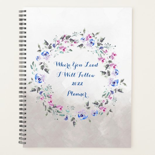 Planner Floral 2022 (waar u mij leidt) (Voorkant)