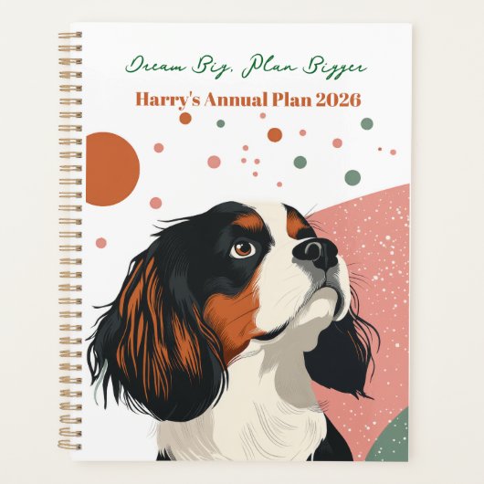 Planner For Dog Lover | King Charles Cavalier (Voorkant)