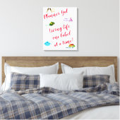 Planner Gal - Levensduur één label per keer! Canvas Afdruk (Insitu (Slaapkamer))