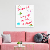 Planner Gal - Levensduur één label per keer! Canvas Afdruk (Insitu (Woonkamer))