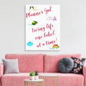 Planner Gal - Levensduur één label per keer! Canvas Afdruk (Insitu (Woonkamer))