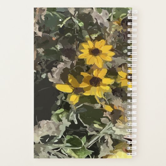 Planner gele woestijnventilator (Achterkant)