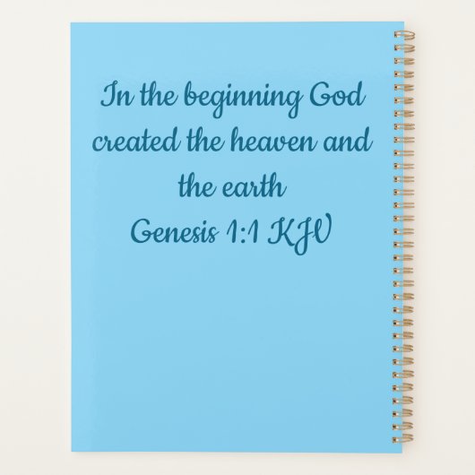 Planner "God is heel creatief " (Achterkant)