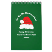 Planner Green Red White Santa Merry Christmas Kalender (Hoes)