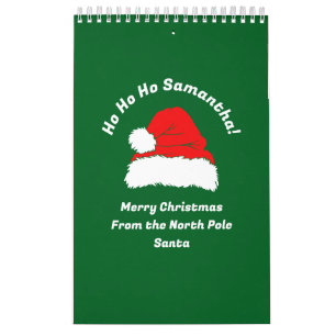 Planner Groen Rood Wit Kerstman Prettig Kerstfeest Kalender