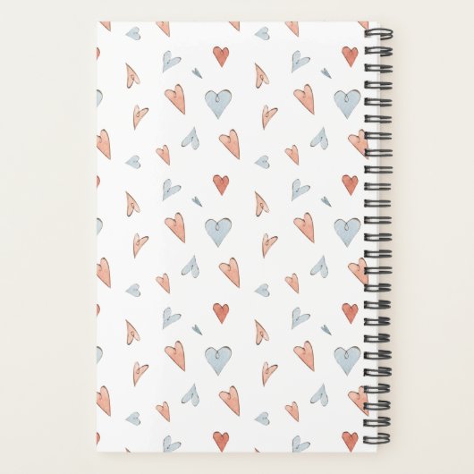 Planner - Hearts Pattern (Achterkant)