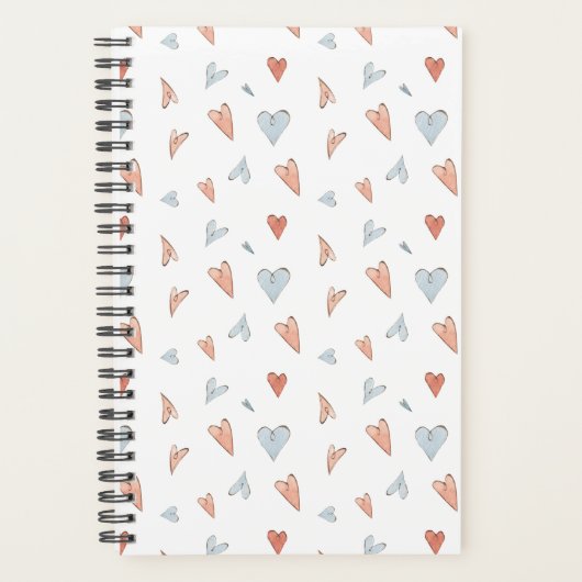Planner - Hearts Pattern (Voorkant)