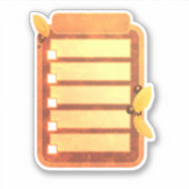 Planner Herfst Sticker te doen Lijst Scrapbook (Voorkant)