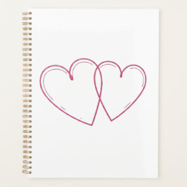 Planner Interlocking Harten Notebook