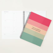 Planner | Kleurrijke Streep Gepersonaliseerde Orga (Display)