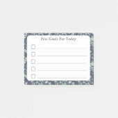 Planner lijst van dagelijkse doelstellingen post-it® notes (Voorkant)