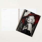 Planner Marilyn Monroe art deco zwart-wit met rode (Display)