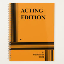 Planner met Action Edition Play Script-stijl
