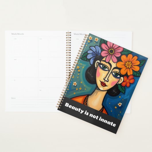 Planner met art design empowerment zin cover (Display)