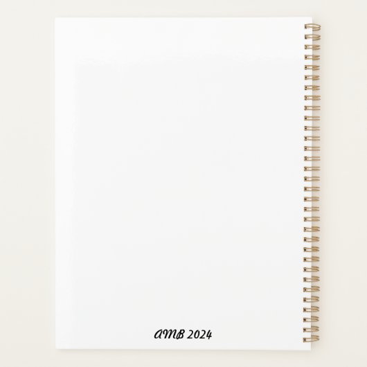 Planner met Bijbelvers (Achterkant)