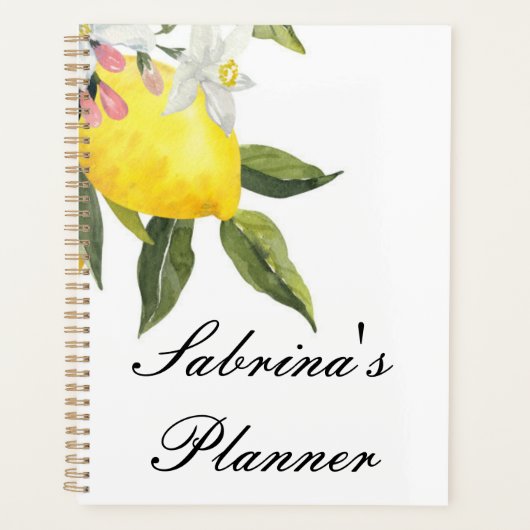 planner met citroenen op maat (Voorkant)