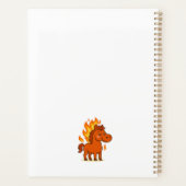Planner met een rode paard (Achterkant)