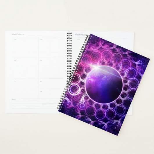 Planner met een Violet Planet Deep Dream Mandala (Display)