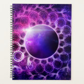 Planner met een Violet Planet Deep Dream Mandala (Voorkant)